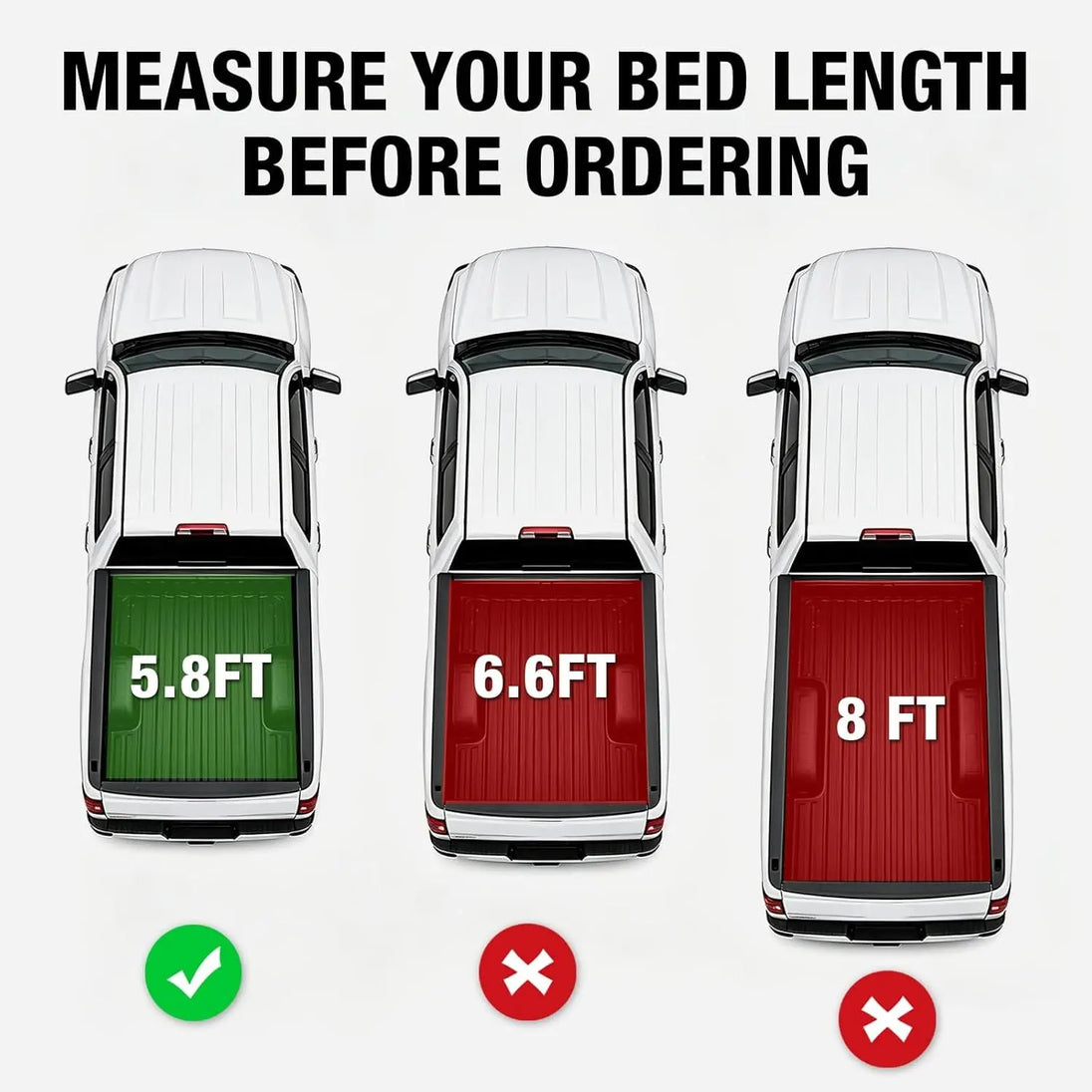 TCE Truck Bed Cover TCE Truck Bed Cover,Hard Folding Truck Tonneau Covers Compatible with 2015-2026 Ford F-150