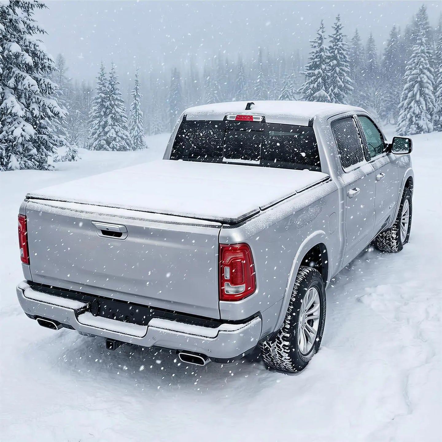 TCE Truck Bed Cover TCE Truck Bed Cover,Hard Folding Truck Tonneau Covers Compatible with 2015-2026 Ford F-150
