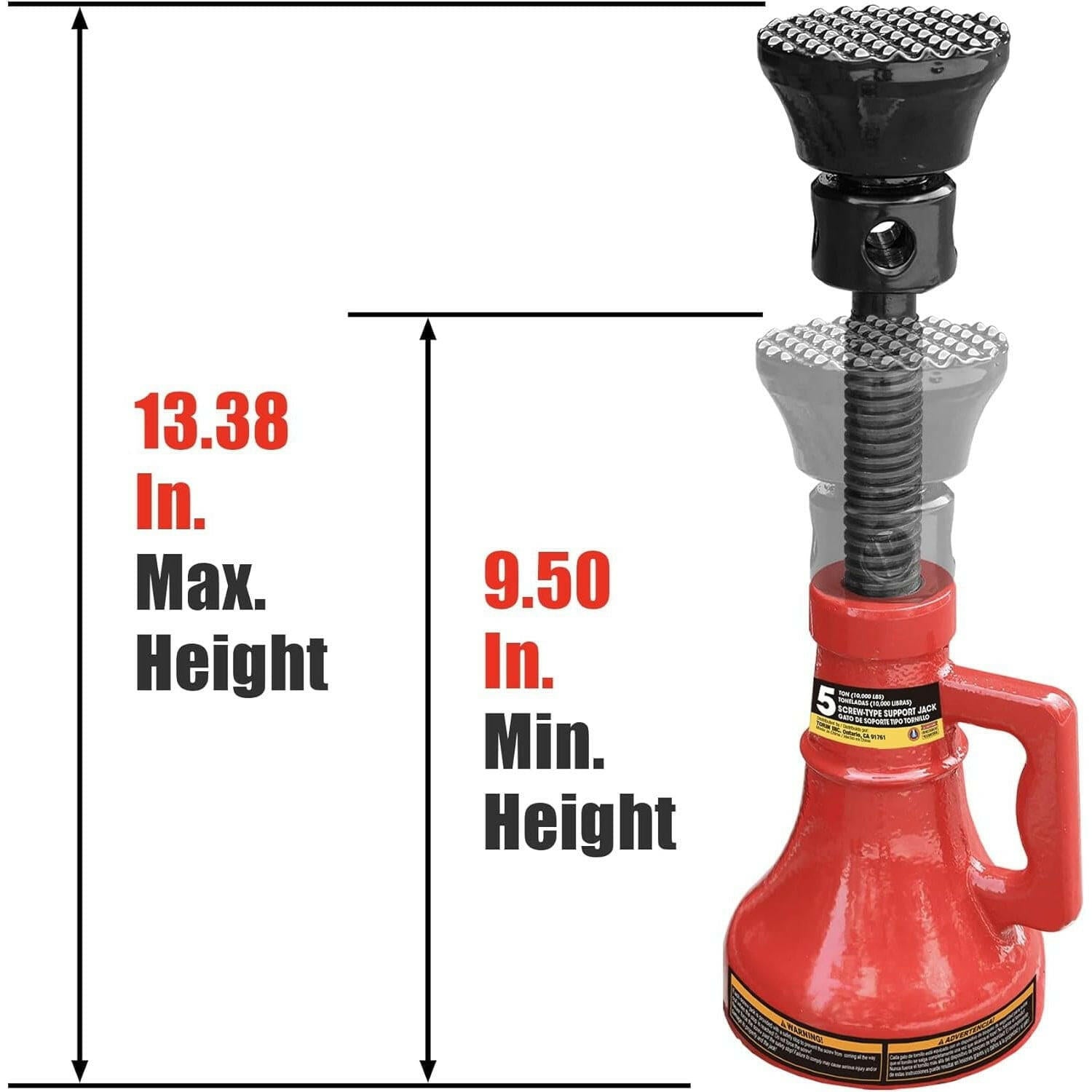 【jack】ゴッソトリノ BIG RED Screw Support Bottle Jack