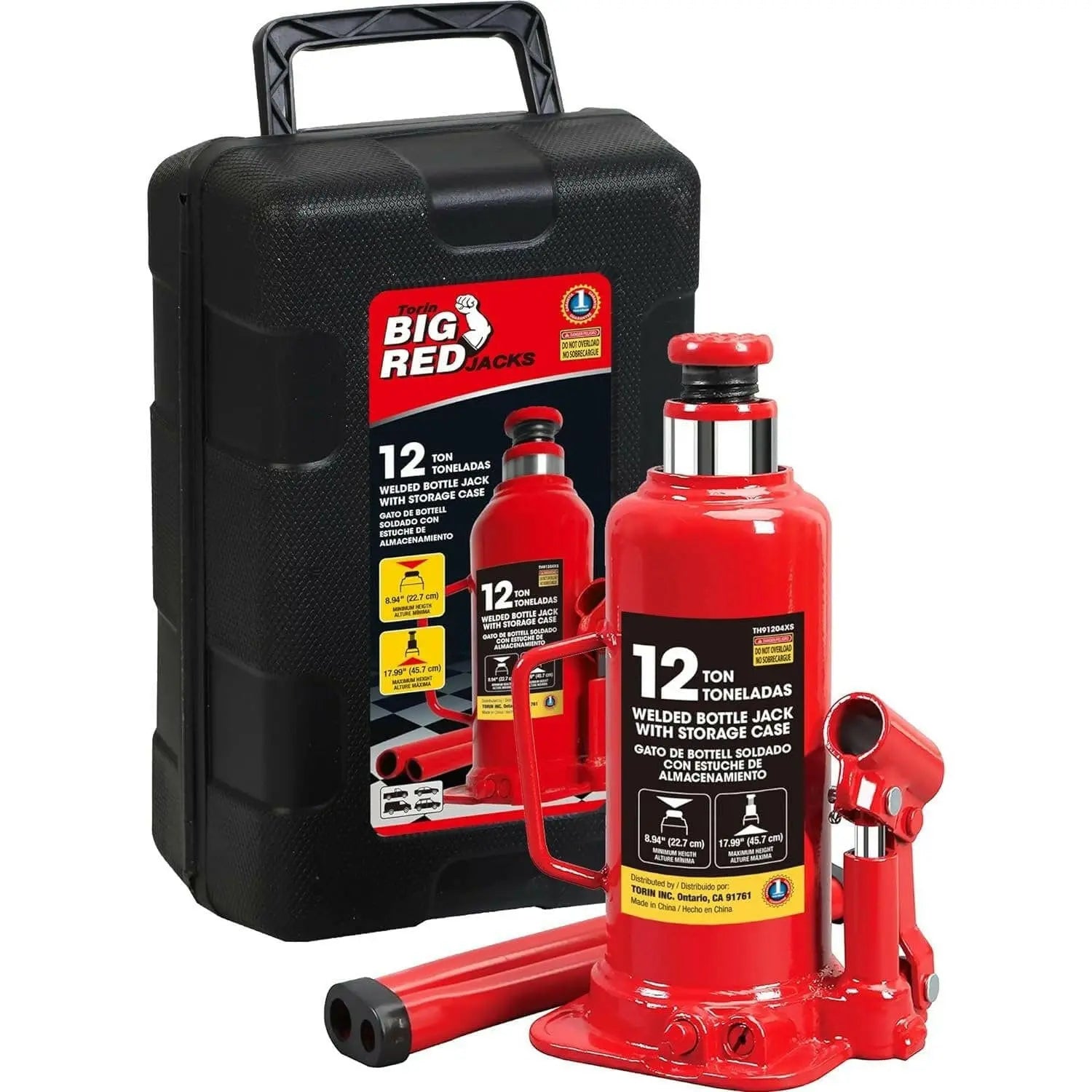 BIG RED Bottle Jack with Storage Case - Torin Inc.