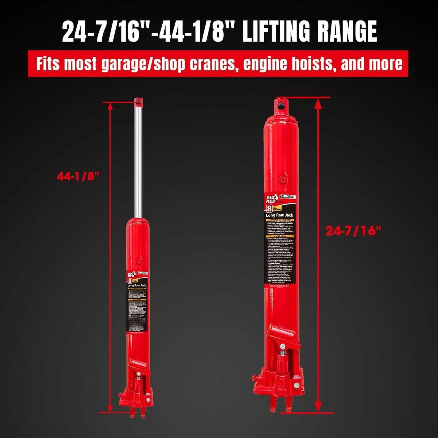 BIG RED Long Ram Jack - Torin Inc.