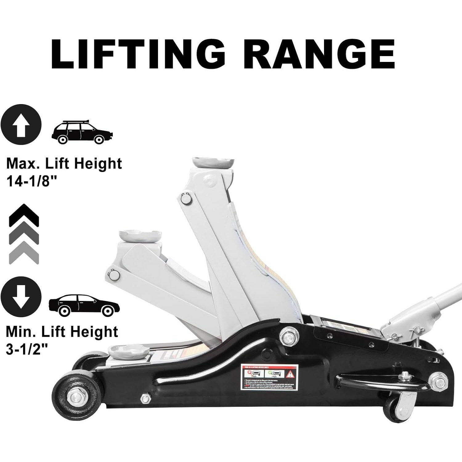BIG RED 2.5 Ton Professional Low Profile Floor Jack, AT825010B