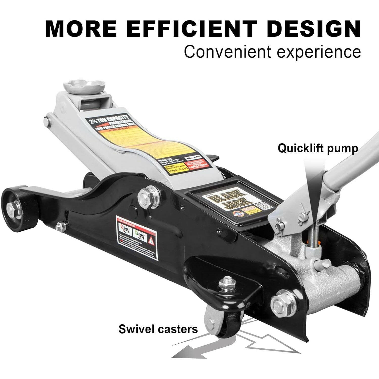 洋楽 BIG TONE 2 TCE Low Profile Economic Aluminum Dual Piston Floor Jack