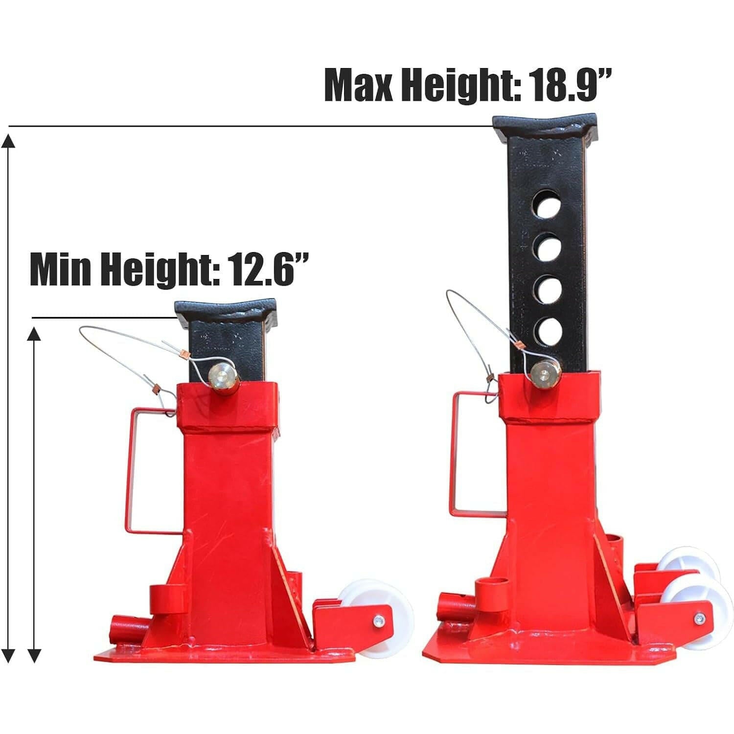BIG RED Heavy Duty Jack Stands with Pin Locking