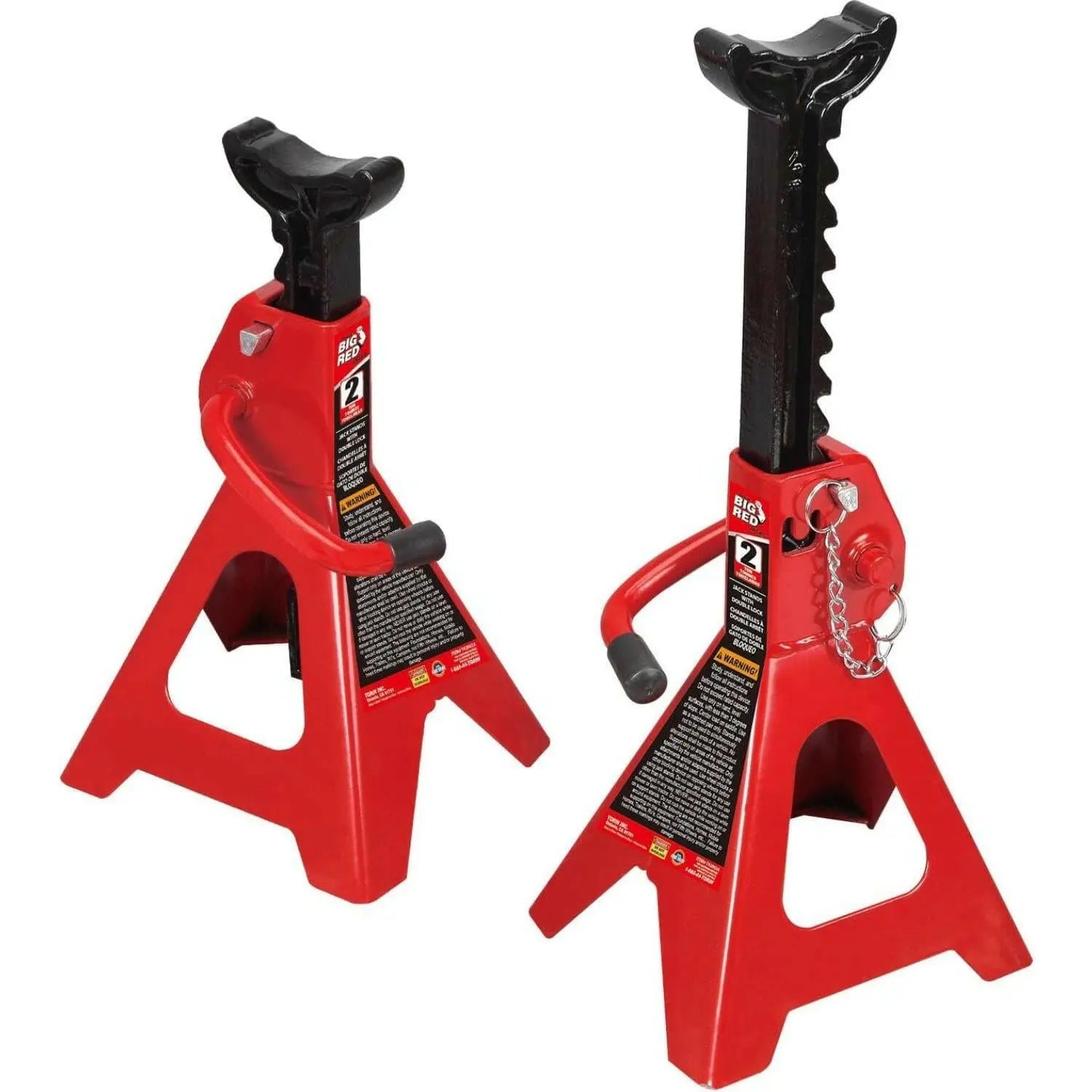 TORIN BIG RED Jack Stands 2 Ton / Regular / Red BIG RED Double Locking Jack Stands