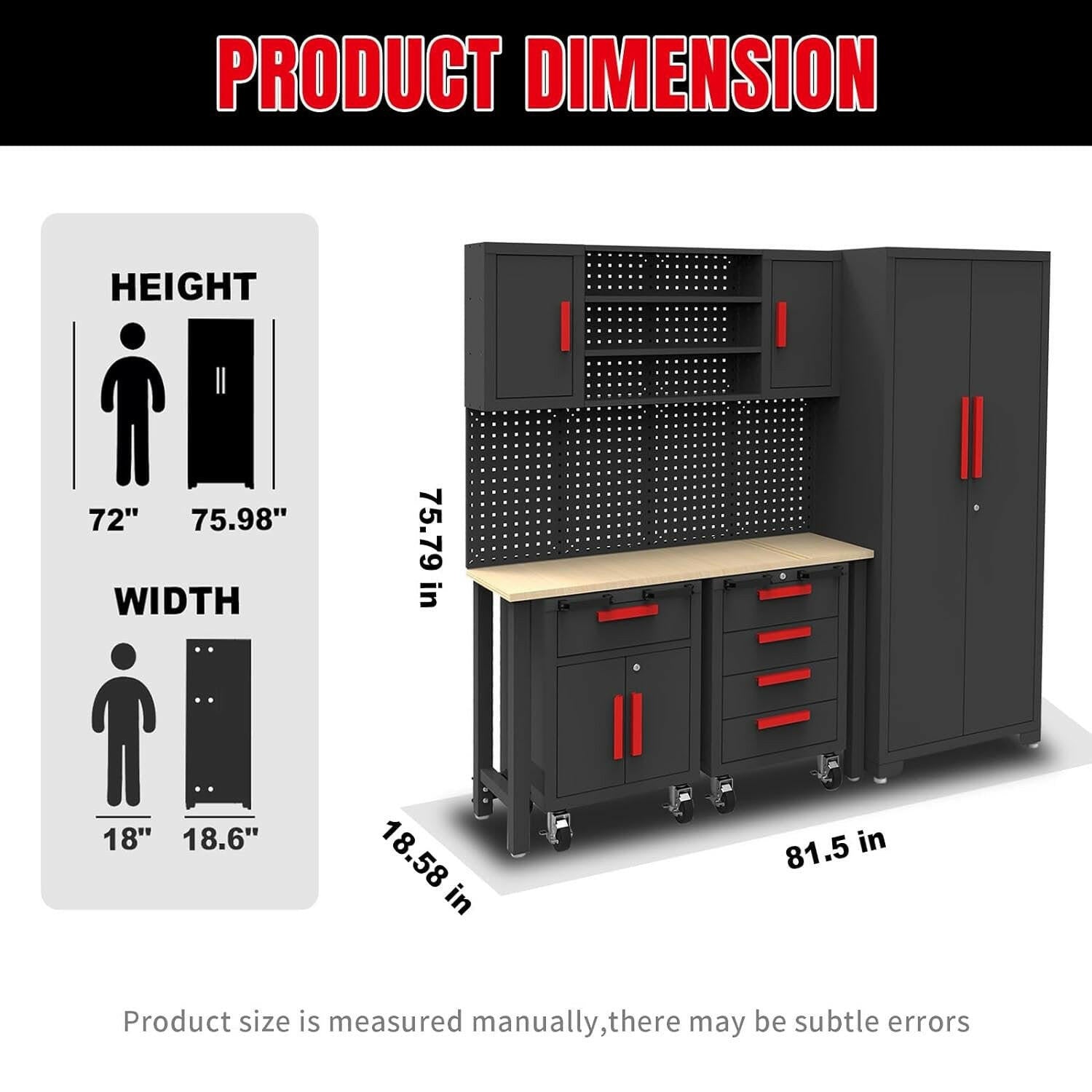 TCE R&B Series 24 Piece Professional Garage Cabinet Set