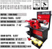 Torin Inc. Heavy-Duty Combination Disc/Drum Brake Lathe Machine w/Bench & Standard Tooling Adapter Package