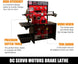 Torin Inc. Heavy-Duty Combination Disc/Drum Brake Lathe Machine w/Bench & Standard Tooling Adapter Package