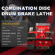 Torin Inc. Heavy-Duty Combination Disc/Drum Brake Lathe Machine w/Bench & Standard Tooling Adapter Package