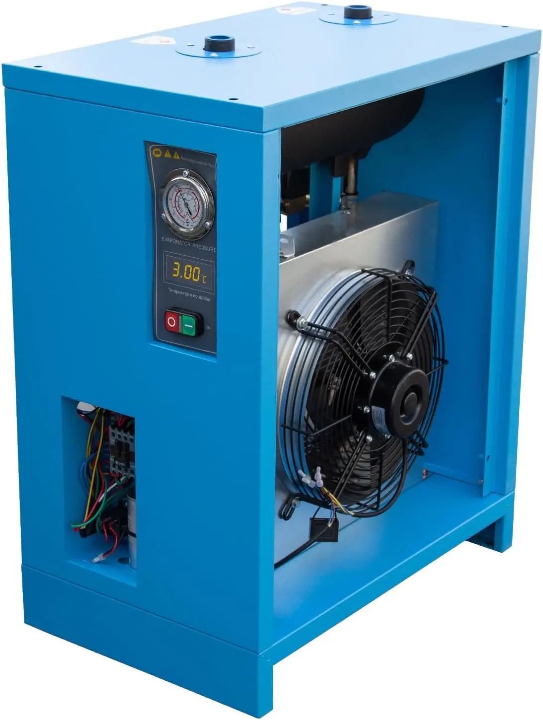 HPDMC Air Dryer Industrial Heavy Duty Refrigerated Air Dryer – 105 CFM, 0.885 KW, 220V For 30HP Rotary Screw Compressors – R134a Cooling System – Removes Moisture, Oil, Dust for Workshops, Factories, CNC