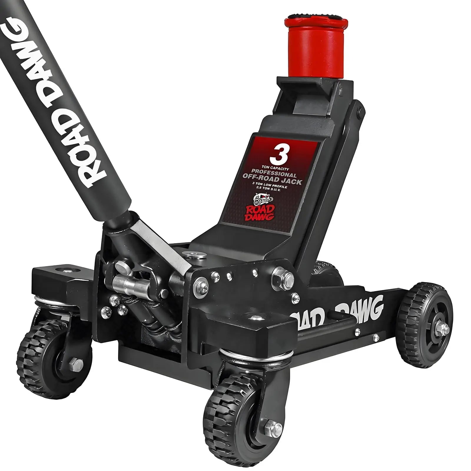 ROAD DAWG 3 Ton Big Wheel Off-Road Jack, Professional Aluminum and
