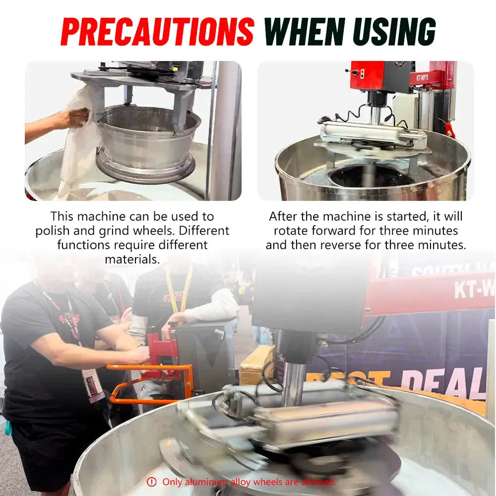 Torin Inc. Rim Polishing Machine Wheel Cleaning Grinding Derust Repair Machine RPM-80