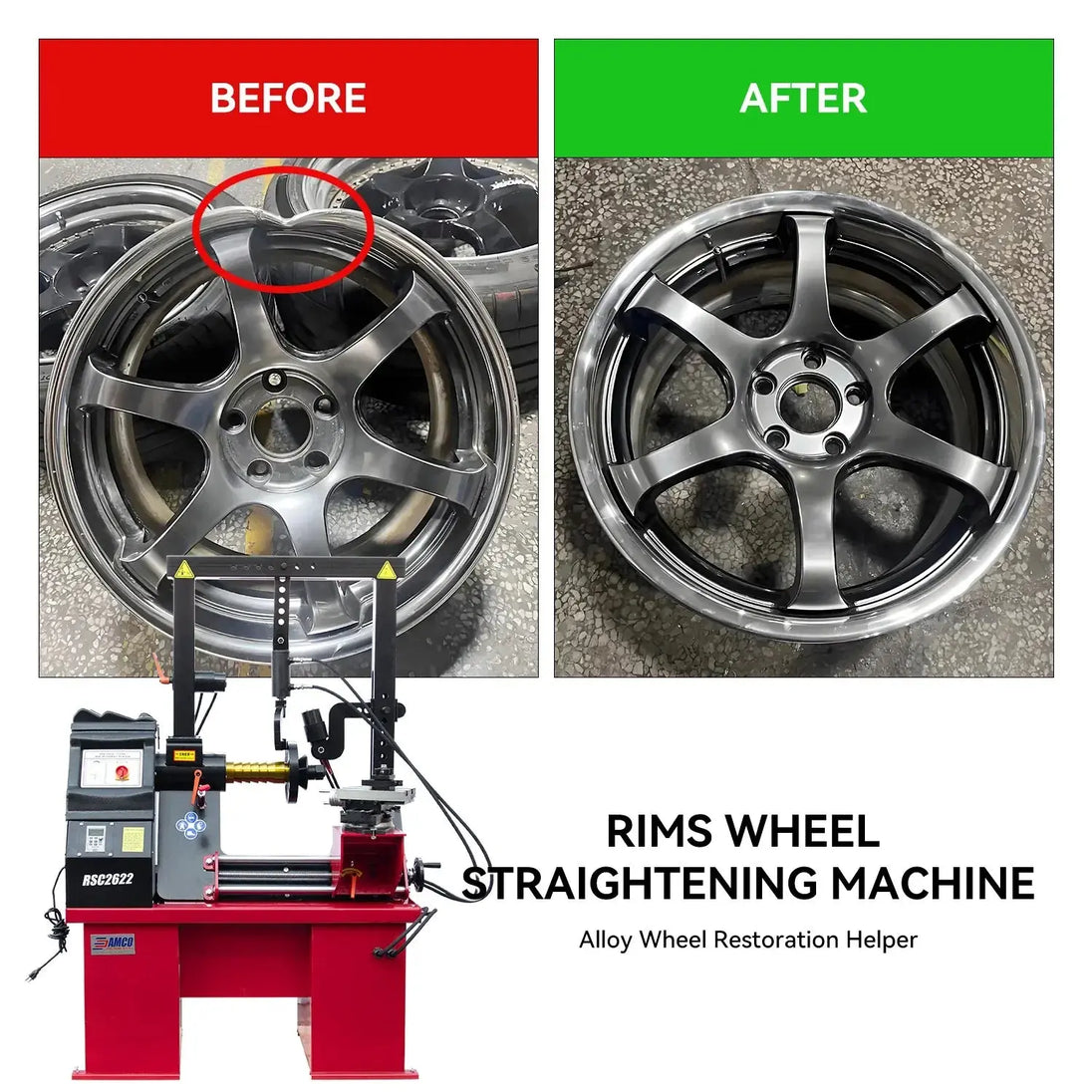 Torin Inc. 110V Aluminum-Rim Straightening Machine Auto Repair Equipment Wheel Repair