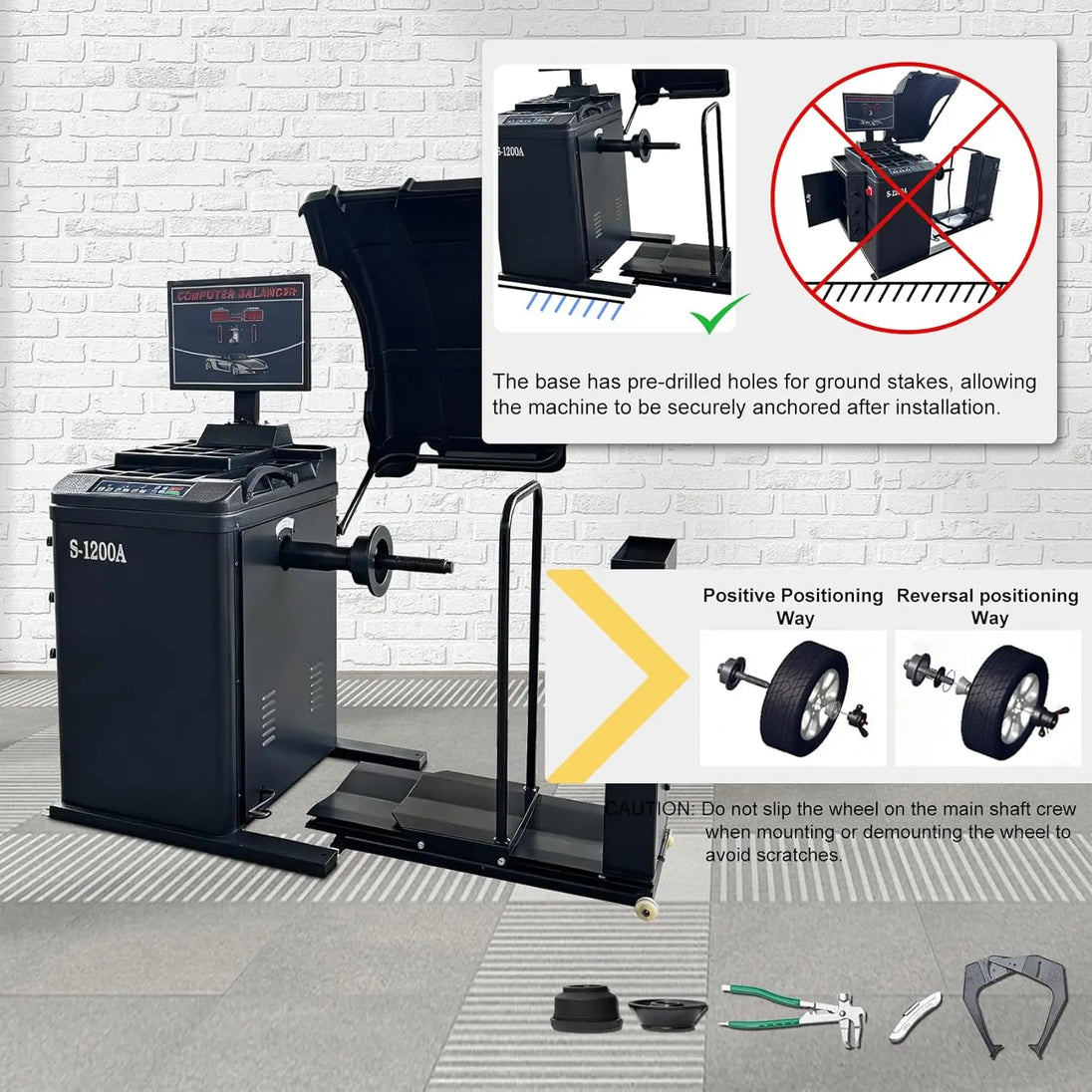 Torin Inc. Tire stripping machine 1.5HP Tire Changer Machine with Hand-Assisted and Premium Automatic Wheel Balancer Combo, 10-28" Rim, Auto A/D Measurement, Laser Guide & LED Light