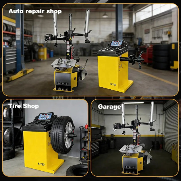 Torin Inc. Tire stripping machine Tire Changer and Wheel Balancer Combo with Bead Blaster and Dual Assist Arms, 110V for 10-24" Rims, Complete Workshop Tire Service Package