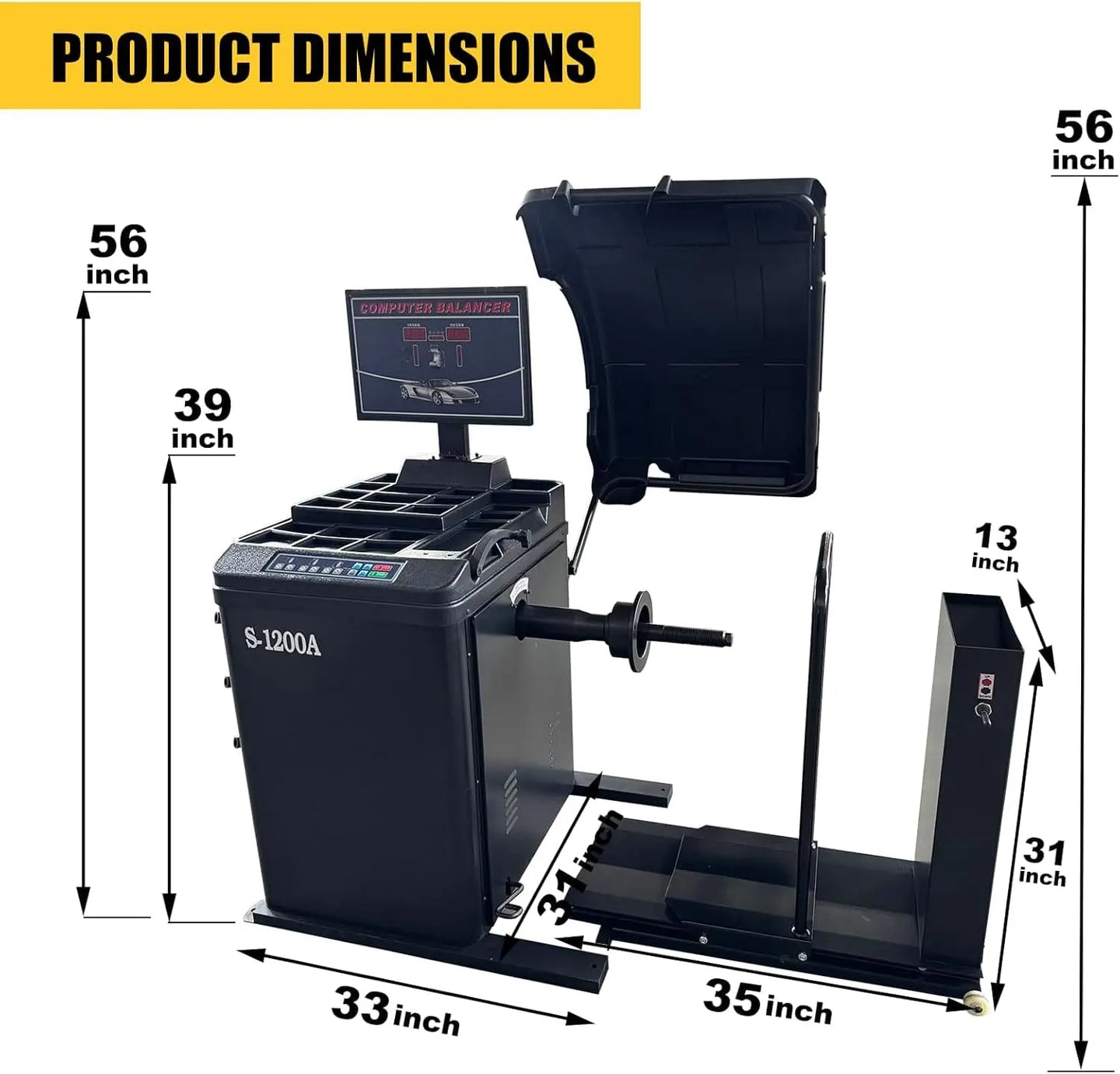 Torin Inc. Tire stripping machine Tire Changer Machine and Premium Automatic Wheel Balancer Combo, 10-28" Rim, Auto A/D Measurement, Laser Guide & LED Light, Electronic Brake, 40mm Spindle