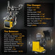 Torin Inc. Tire stripping machine Tire Changer and Automatic Wheel Balancer Combo with Rear-Tilt & Auto Measurement, 110V for 10-26" Rims, Premium Tire Shop Equipment System