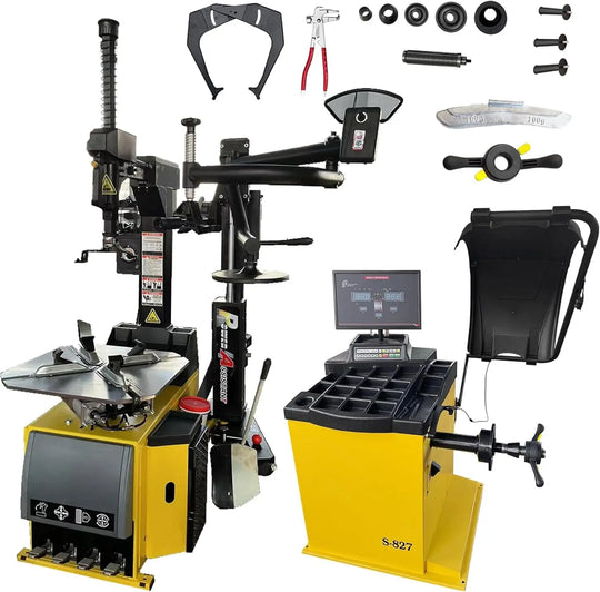 Torin Inc. Tire stripping machine Tire Changer and Automatic Wheel Balancer Combo with Rear-Tilt & Auto Measurement, 110V for 10-26" Rims, Premium Tire Shop Equipment System