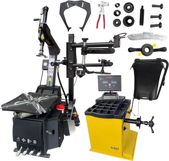 Torin Inc. Tire stripping machine Tire Changer and Automatic Wheel Balancer Combo with Rear-Tilt & Auto Measurement, 110V for 10-26" Rims, Premium Tire Shop Equipment