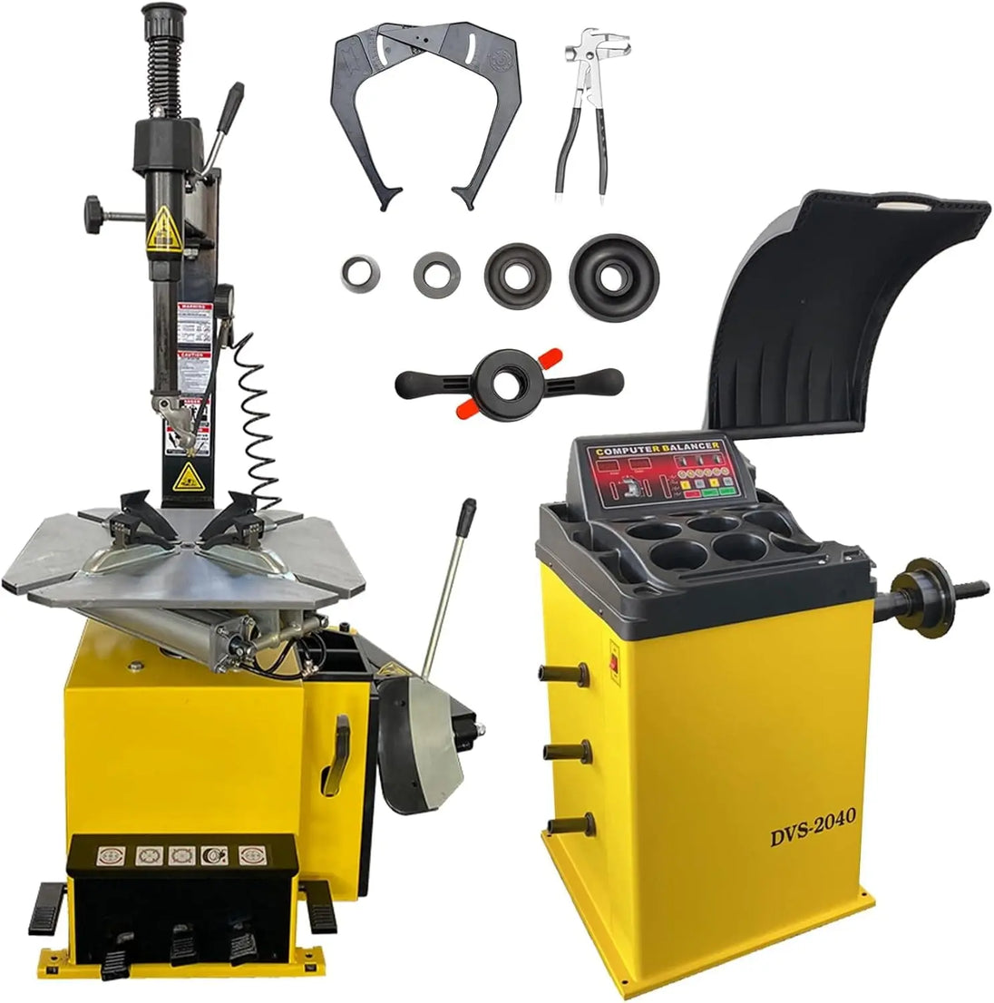 Torin Inc. Tire stripping machine Economic Tire Changer and Wheel Balancer Combo, 1.5HP with 0.25KW Pure Copper Motor, 110V for 10-24" Rims, Value Tire Service Package