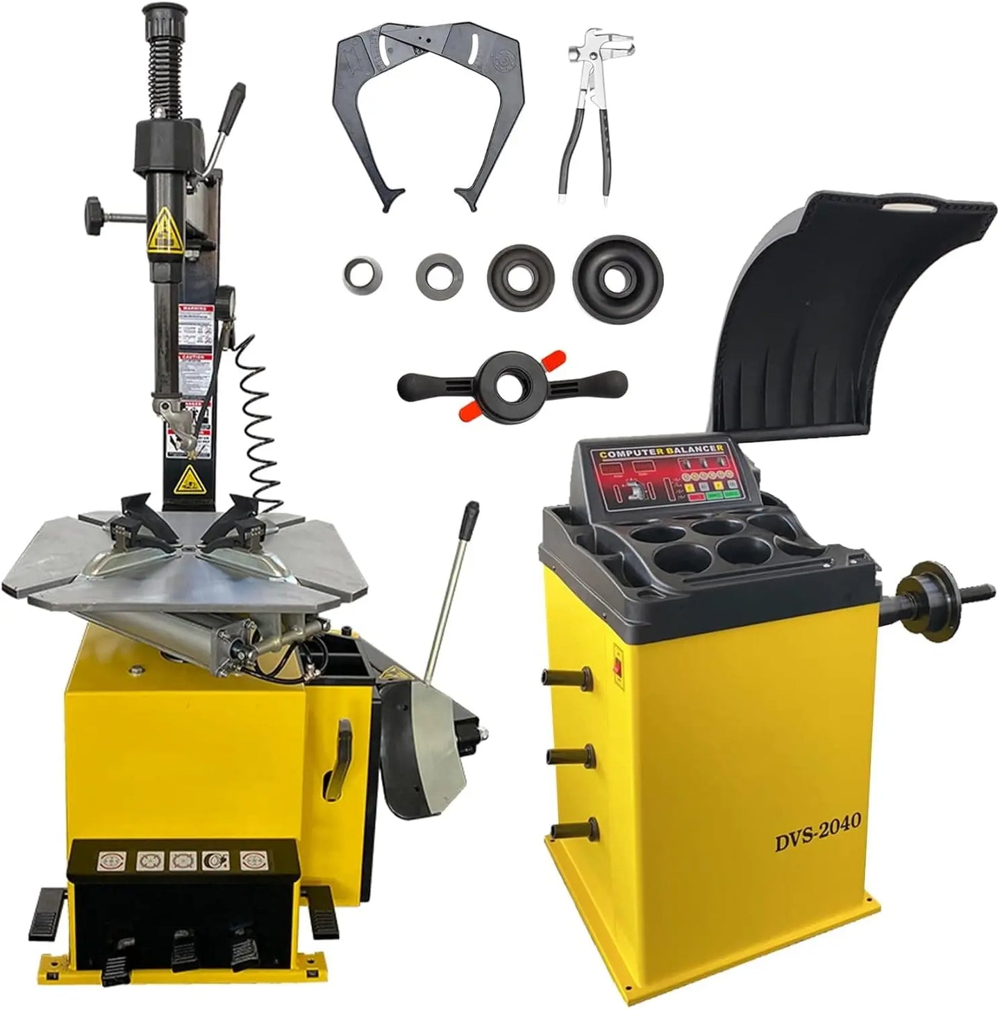 Torin Inc. Tire stripping machine Economic Tire Changer and Wheel Balancer Combo, 1.5HP with 0.25KW Pure Copper Motor, 110V for 10-24" Rims, Value Tire Service Package