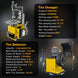 Torin Inc. Tire stripping machine Tire Changer and Premium Automatic Wheel Balancer Combo with Assist Arms & Auto Measurement, 110V for 10-26" Rims, Professional Tire Shop Equipment