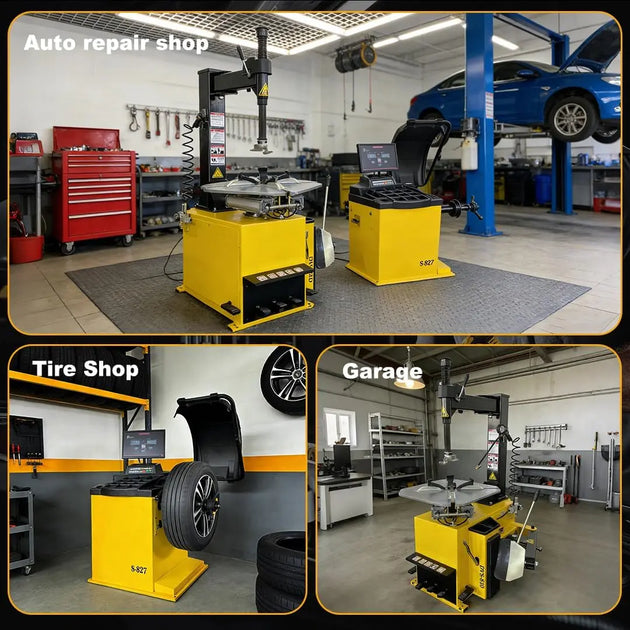 Torin Inc. Tire stripping machine Tire Changer and Premium Automatic Wheel Balancer Combo with Assist Arms & Auto Measurement, 110V for 10-26" Rims, Professional Tire Shop Equipment