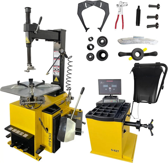 Torin Inc. Tire stripping machine Tire Changer and Premium Automatic Wheel Balancer Combo with Assist Arms & Auto Measurement, 110V for 10-26" Rims, Professional Tire Shop Equipment