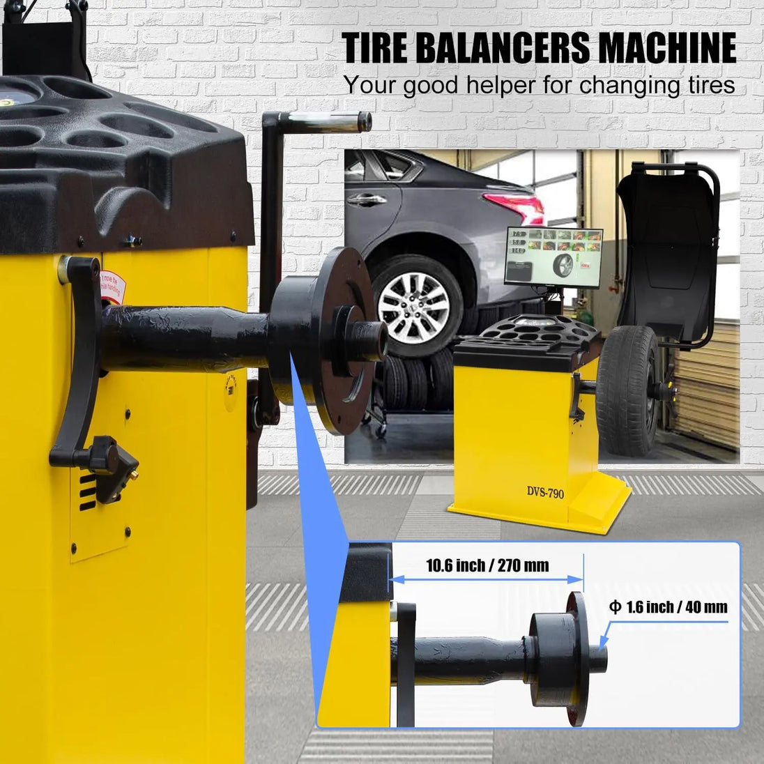 Torin Inc. Tire stripping machine Tire Changer and Premium Wheel Balancer Combo with Rear-Tilt & 24" LCD, 110V for 10-26" Rims, Advanced Tire Service System for Modern Shops