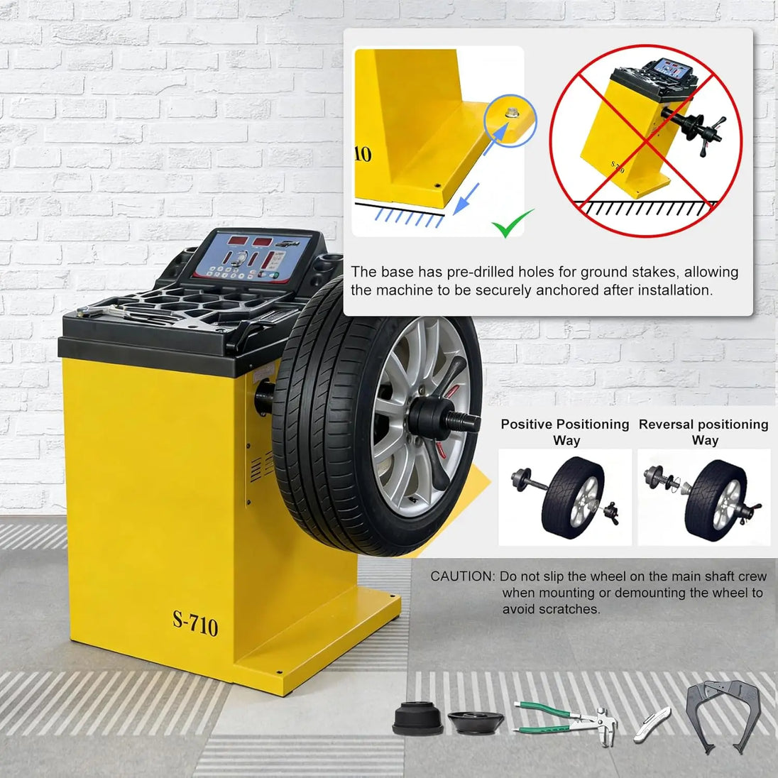 Torin Inc. Tire stripping machine Wheel Balancer Machine, 10-24" Rim, Manual Input, Dynamic/Static/ALU/Motorcycle Modes, 0.25KW Pure Copper Motor, 110V for Garage Workshop Tire Repair (±1g Accuracy)