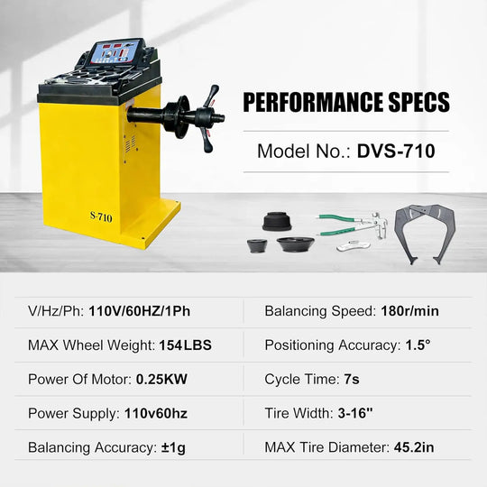 Torin Inc. Tire stripping machine Wheel Balancer Machine, 10-24" Rim, Manual Input, Dynamic/Static/ALU/Motorcycle Modes, 0.25KW Pure Copper Motor, 110V for Garage Workshop Tire Repair (±1g Accuracy)