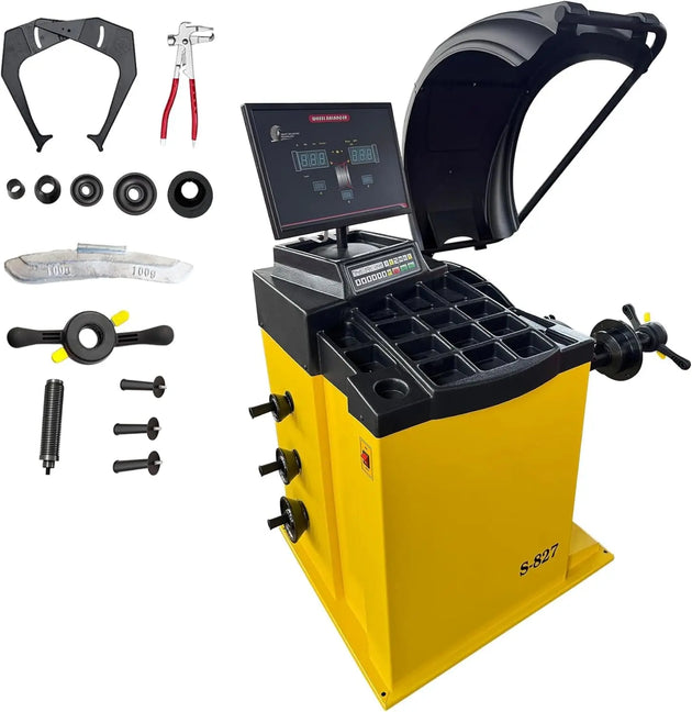 Torin Inc. Tire stripping machine Premium Automatic Wheel Balancer, 10-26" Rim, Auto A/D Measurement, Laser Guide & LED Light, Electronic Brake, 40mm Spindle, 0.25KW Pure Copper Motor, 110V for Professional Use