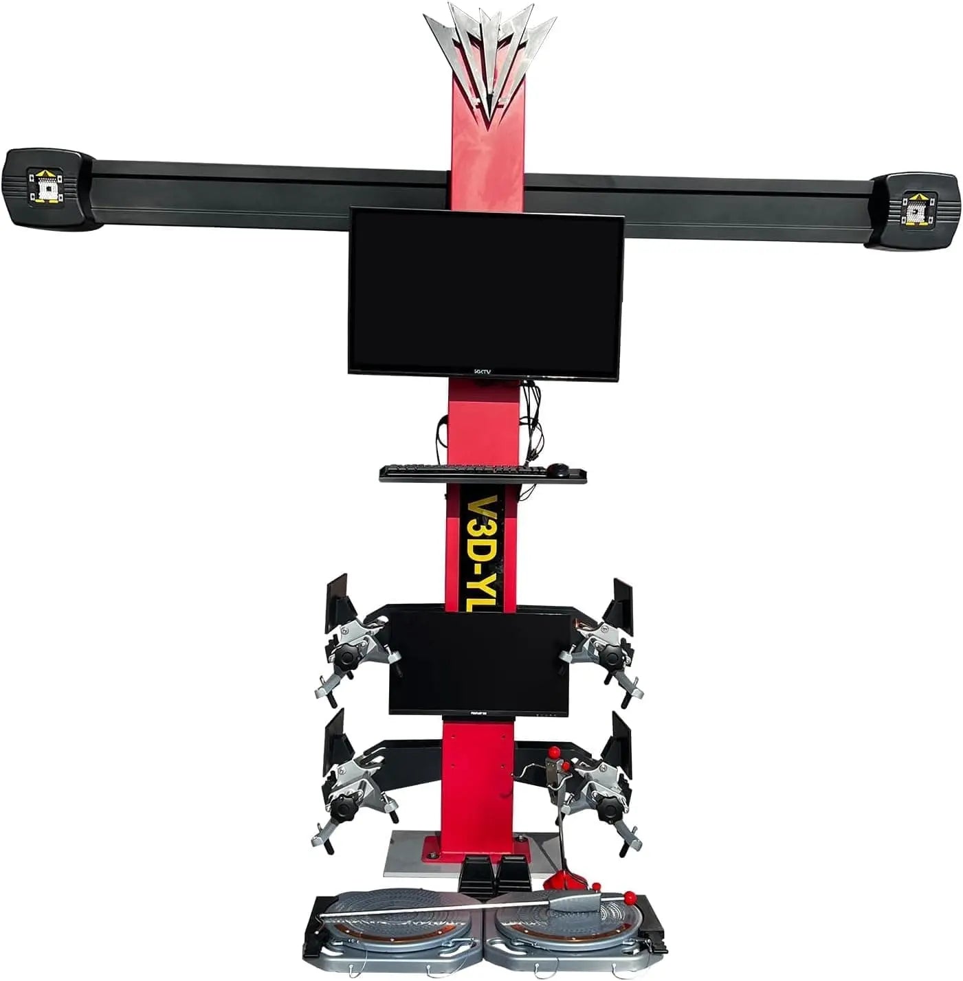 Torin Inc. With Dual Screen 32"+19" Alignment System 3D Wheel Alignment Machine, Dual Screen, 10–23.5" Rim Size, Short Roll Compensation, for 4-Post Lifts