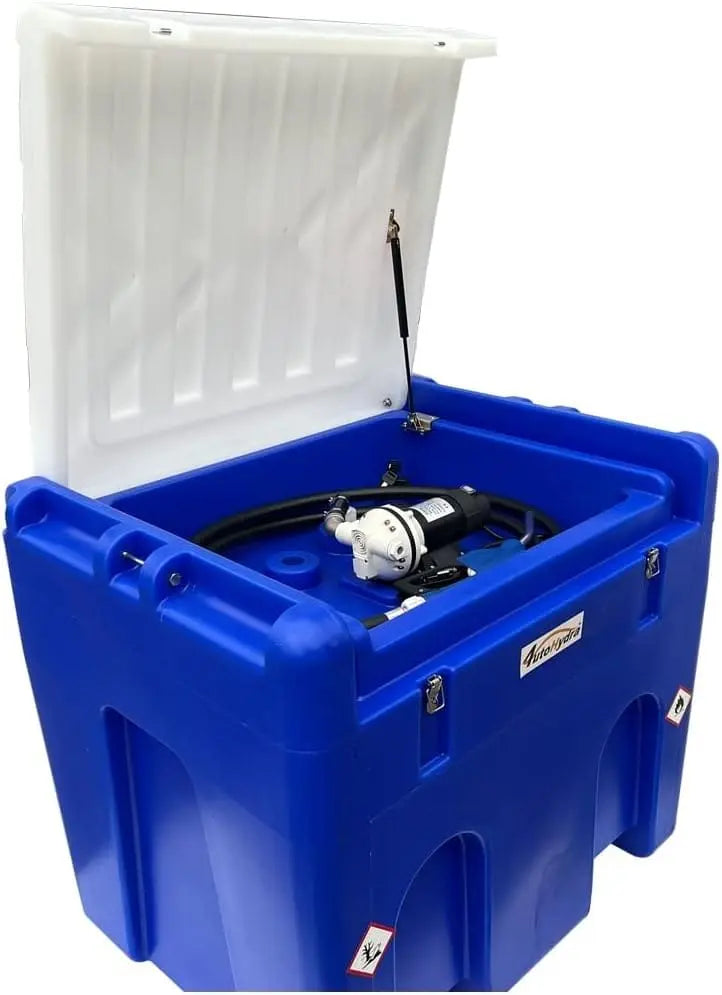 Torin Jacks Fuel Transfer Tank 114 Gallon Diesel Exhaust with 6 GPM Heavy Duty DEF Tank 114 Gallon Diesel Exhaust Fluid Transfer System with 12V DC Pump